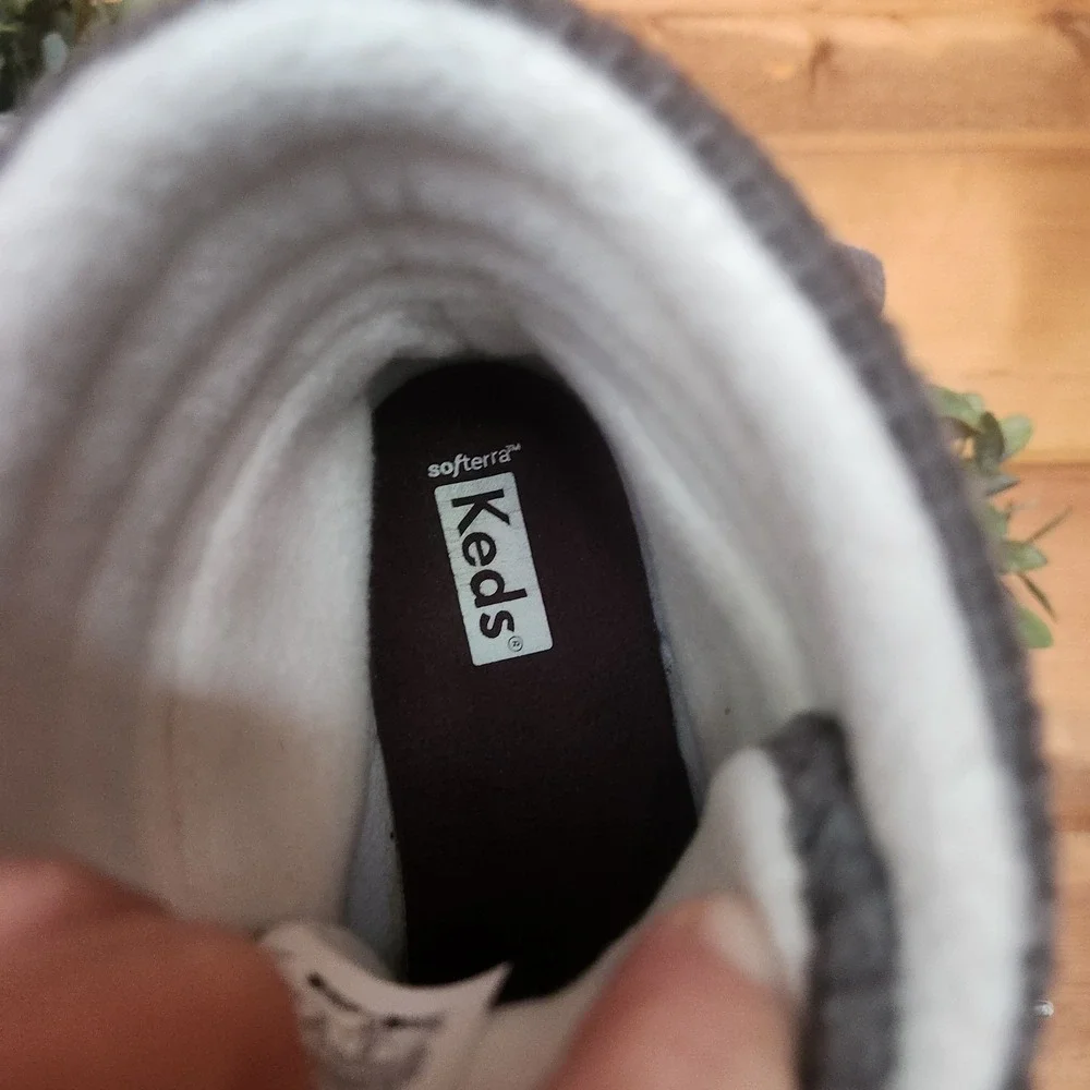 Keds‎ Suede Leather Winter Water Resistant Ankle Camp Boot Gray WH65575 Size 8